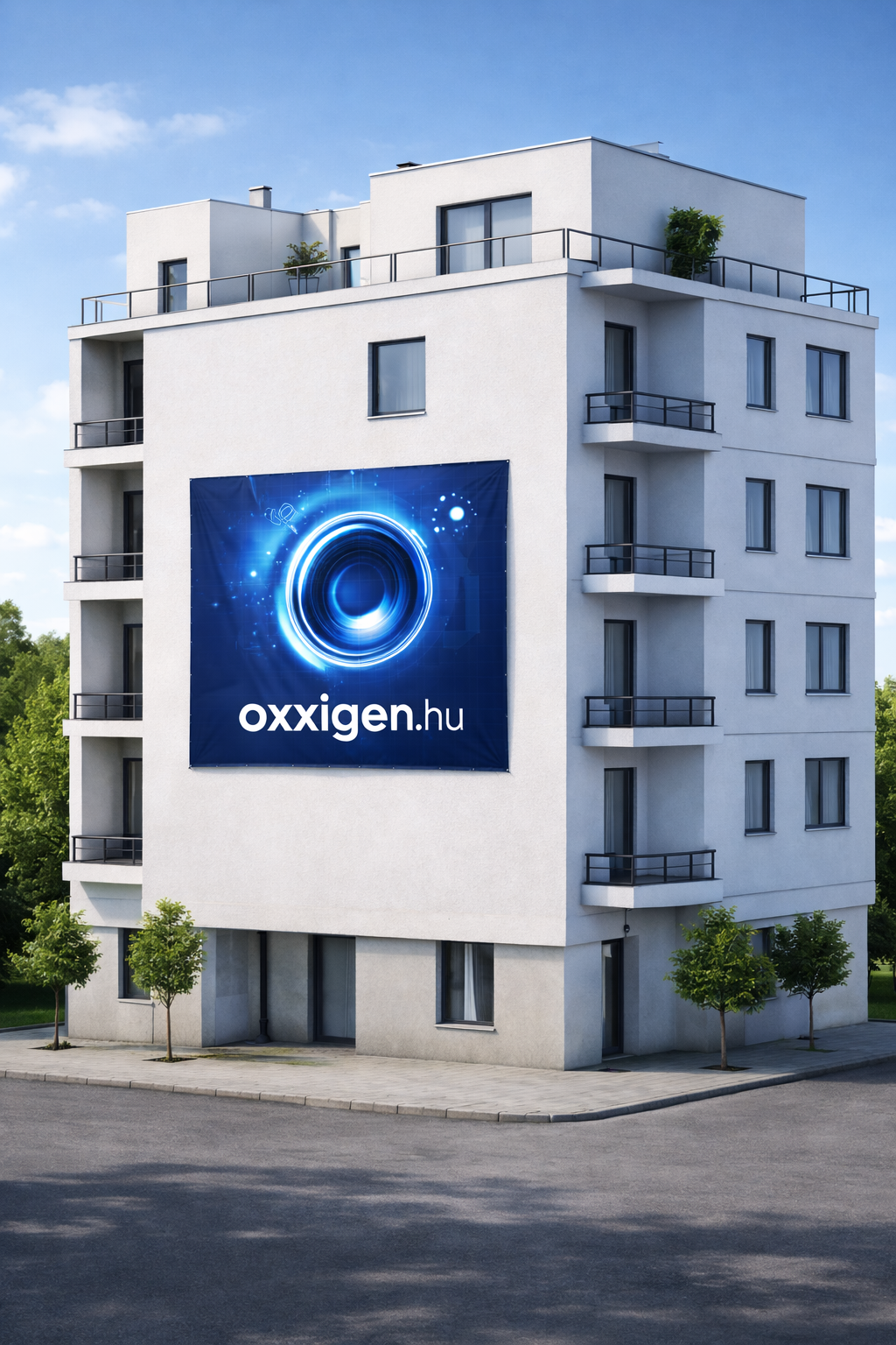 PVC molinó egy épületen