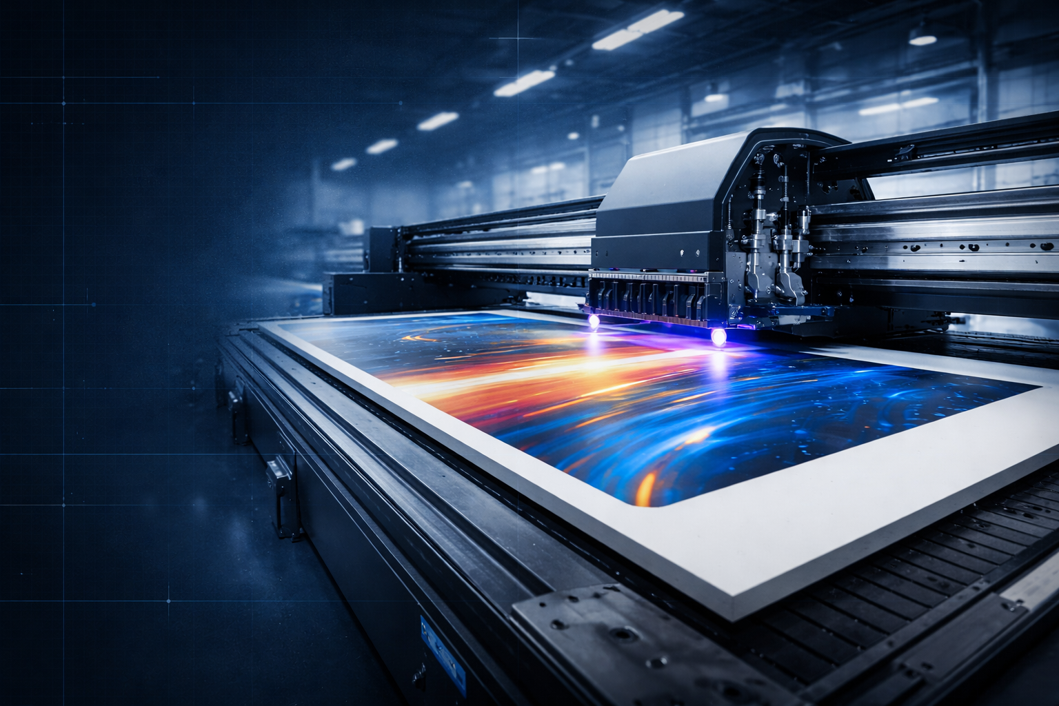 Síkágyas UV digitális nyomtató