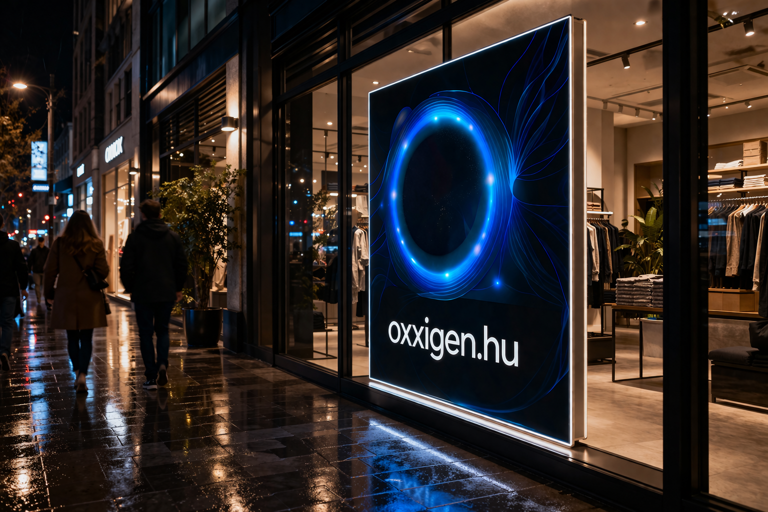 Fali világító textilbox