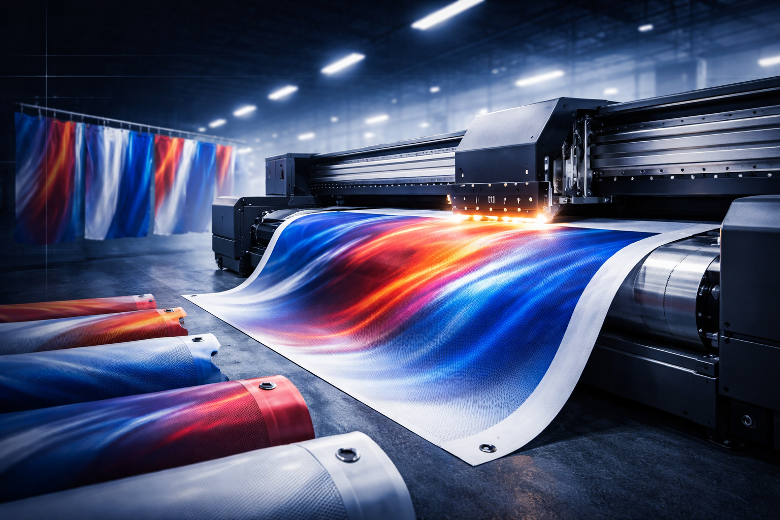 Zászlónyomtatás folyamat